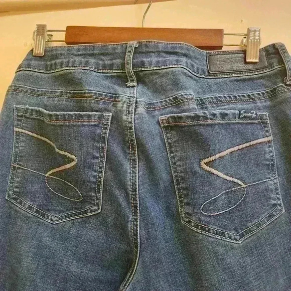 P2008 Nwot Seven7 jeans ankle duster size 12 medium wash - Picture 6 of 6